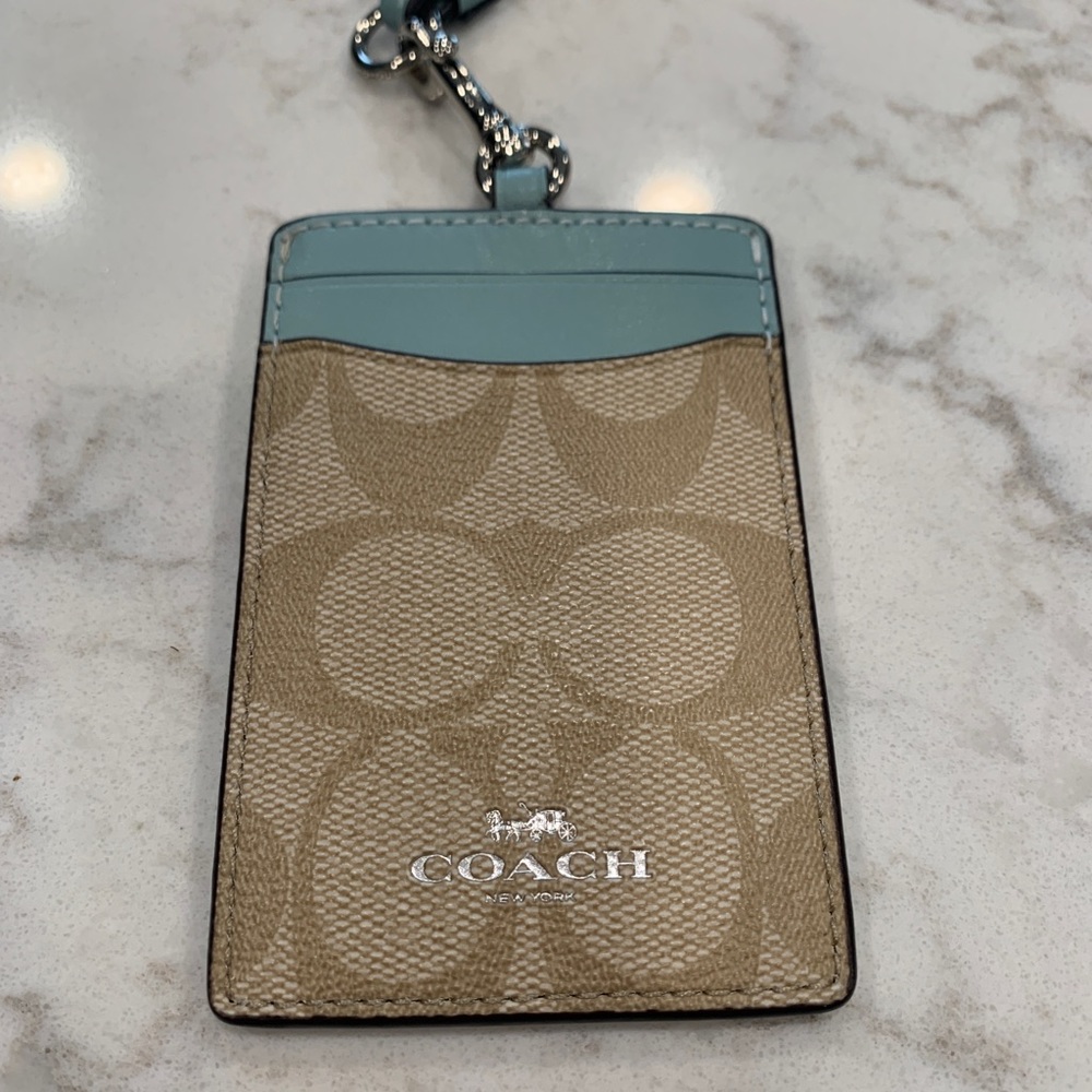 Coach Lanyard NWOT Baby Blue